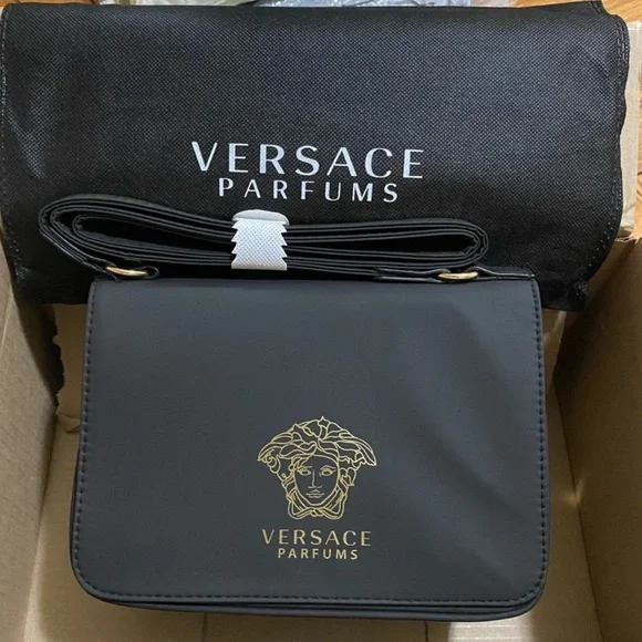 Versace Black and Gold Crossbody Bag - Picture 2 of 7